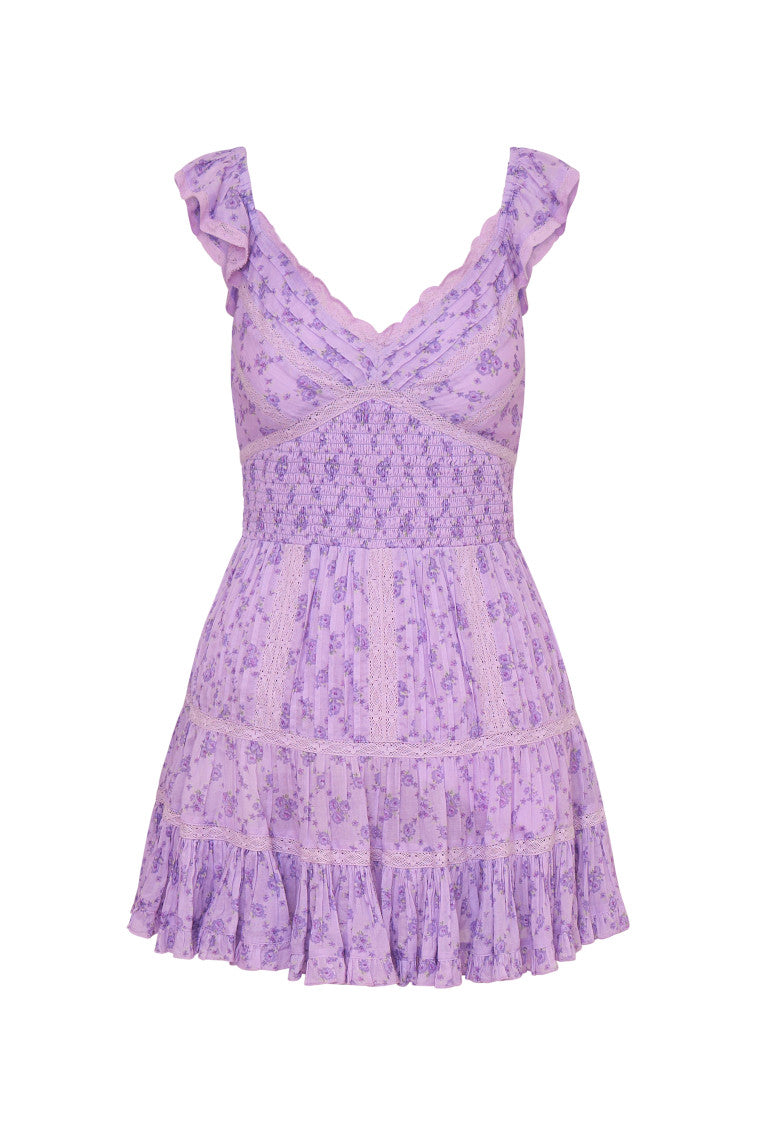 Presline Cotton Floral Mini Dress