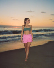 "Lover" Sweat Shorts in Pink
