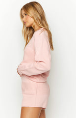 Winslee Pink Long Sleeve Knit Top