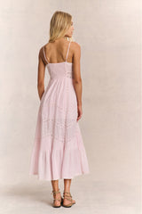 Esilda Cotton Midi Dress - PINK