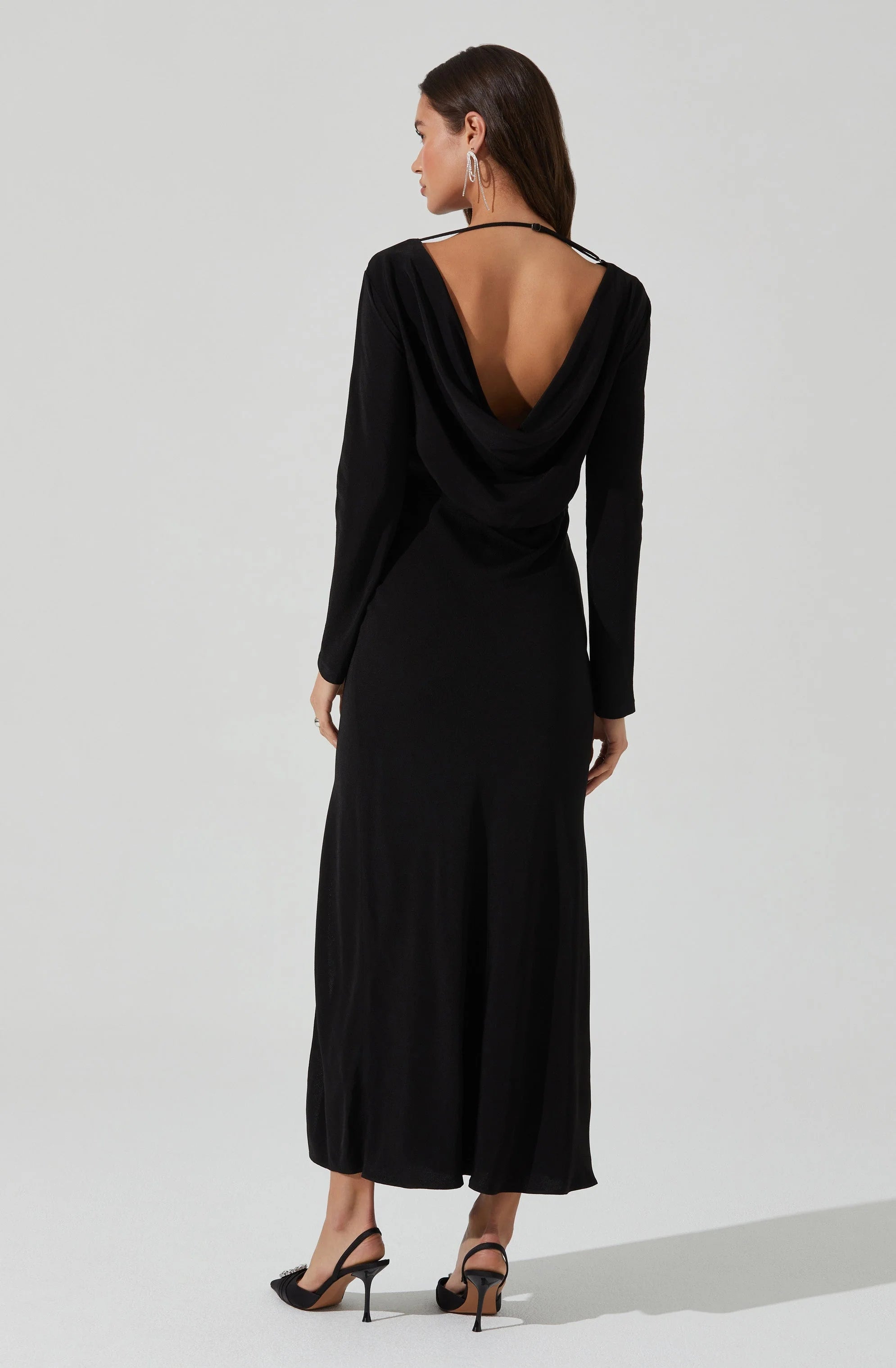 Decima Cowl Neck Maxi Dress