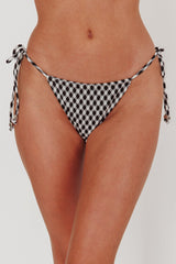 Tamieka String Tie Bikini Bottom Gingham