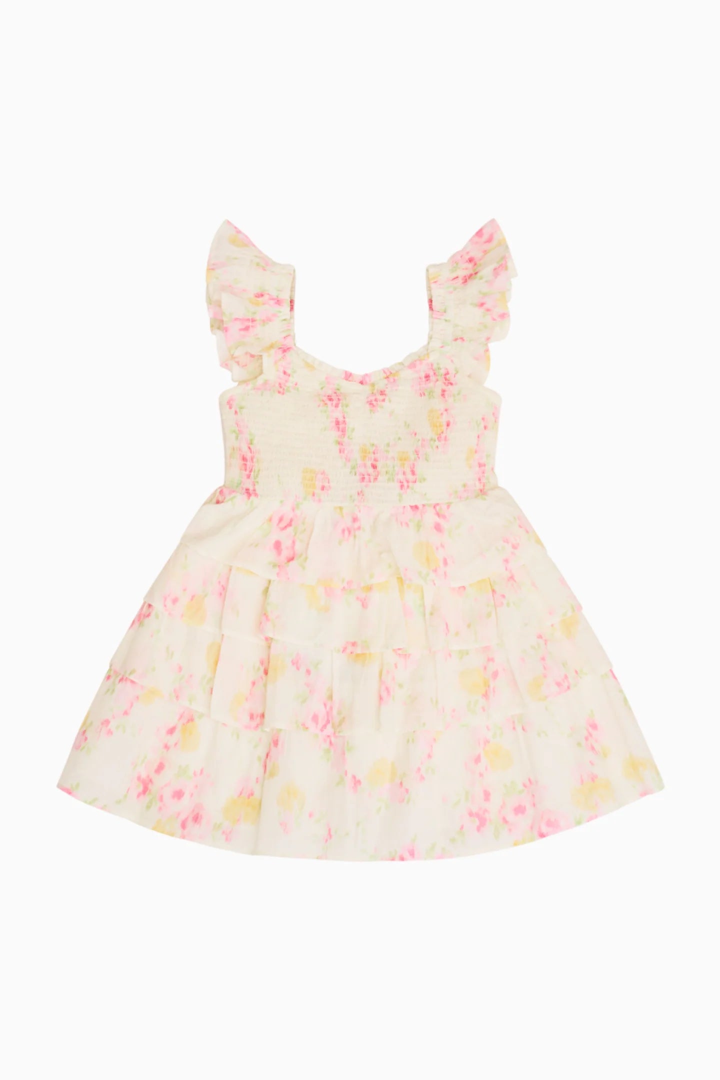 Girls Linoette Cotton Floral Dress