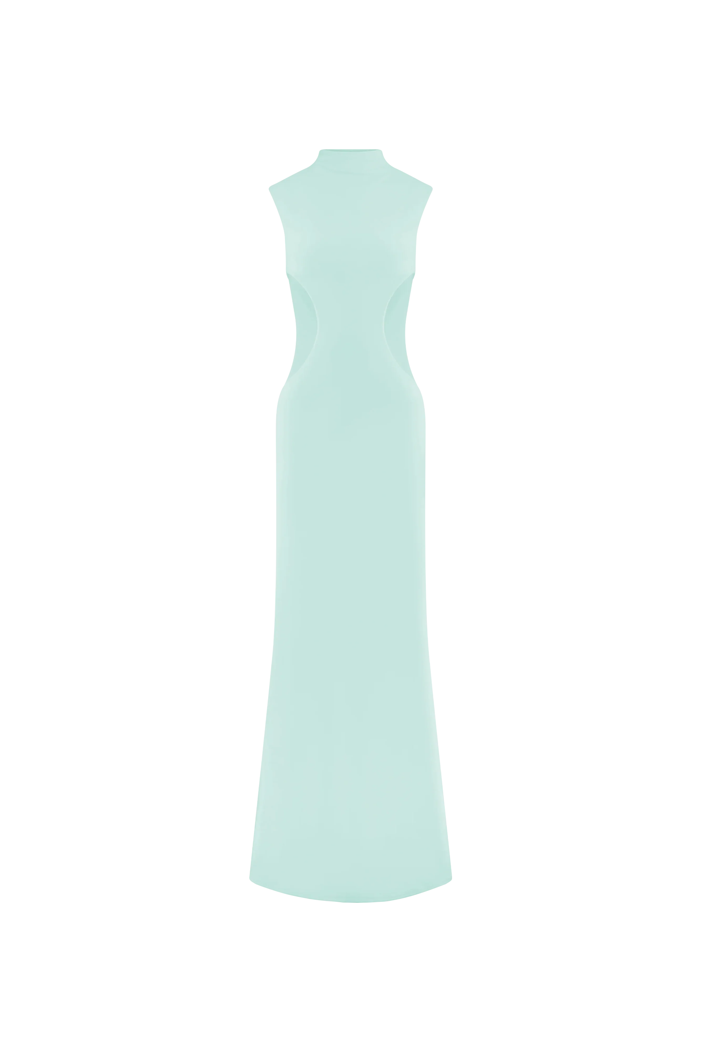 Massie Slinky And Mesh Maxi Dress - Lagoon