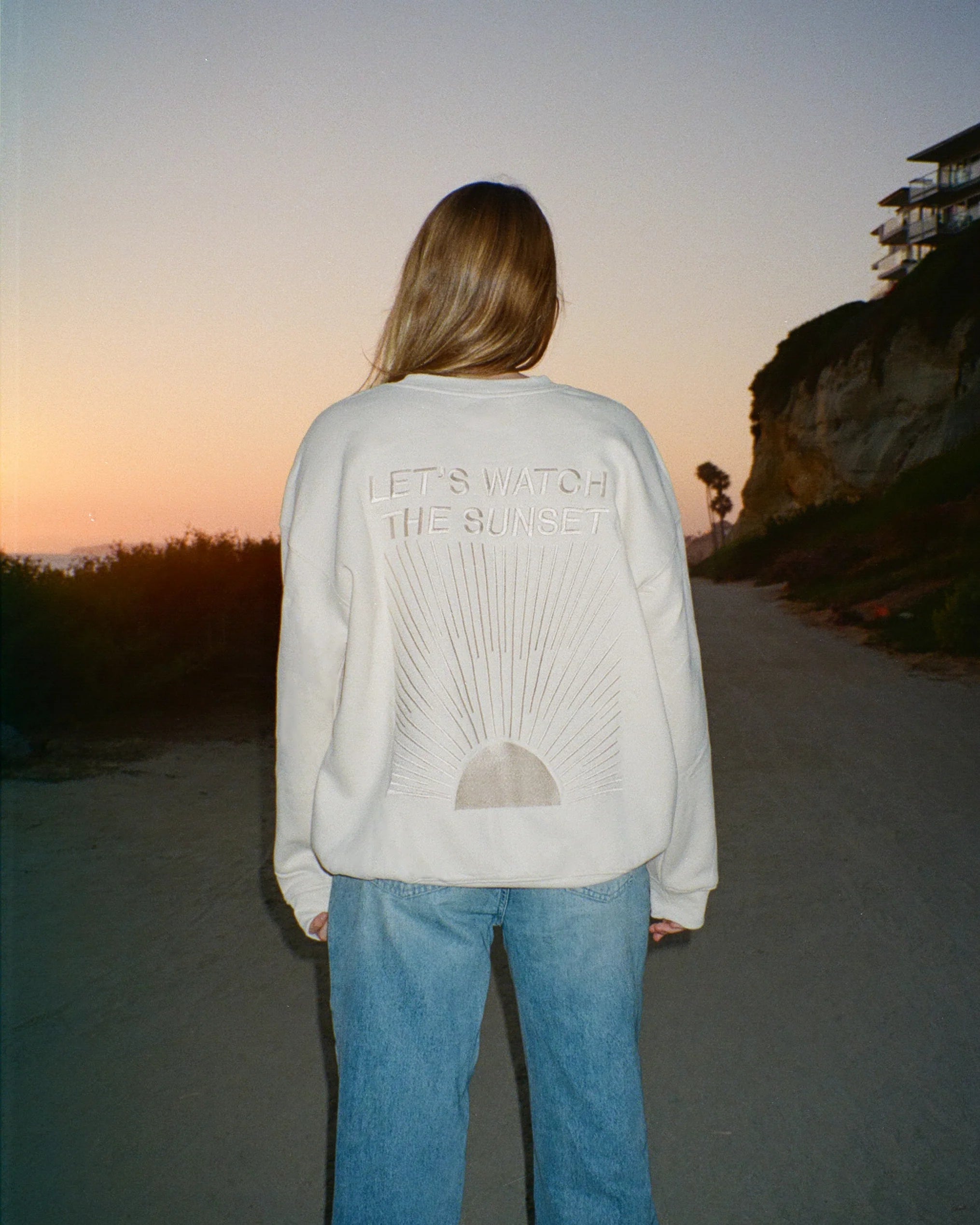 "Yin+Yang" Let's Watch the Sunset Crew Neck