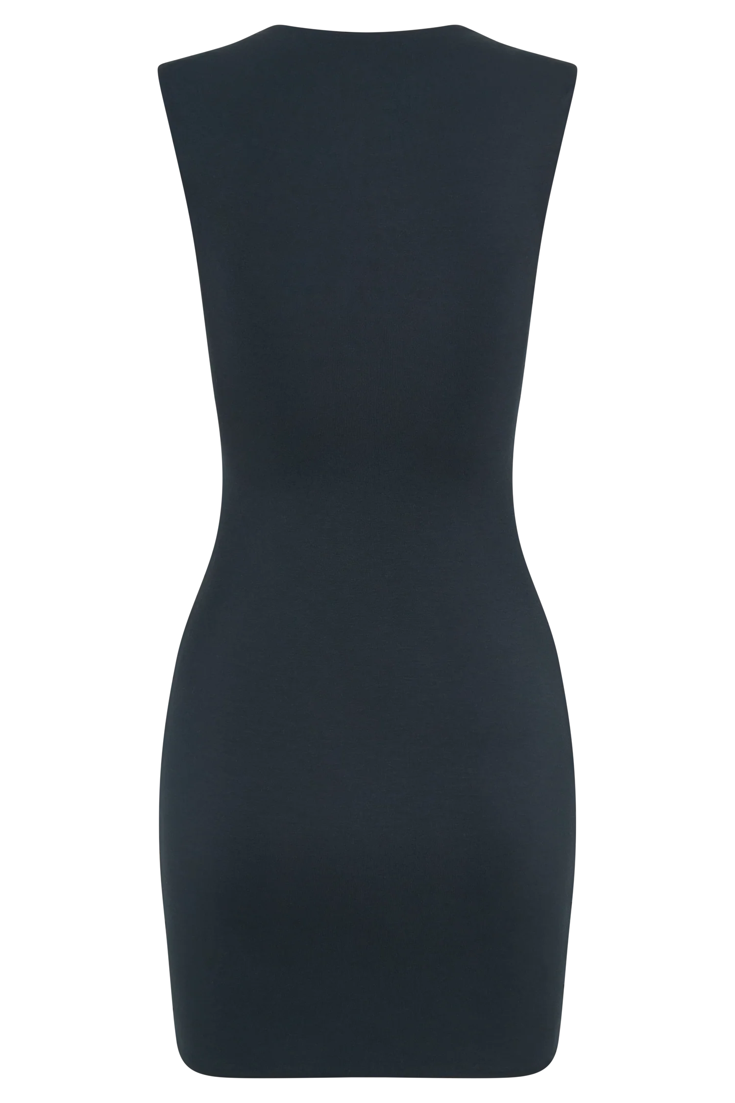 Tatianna Lace Trim Modal Mini Dress - Black
