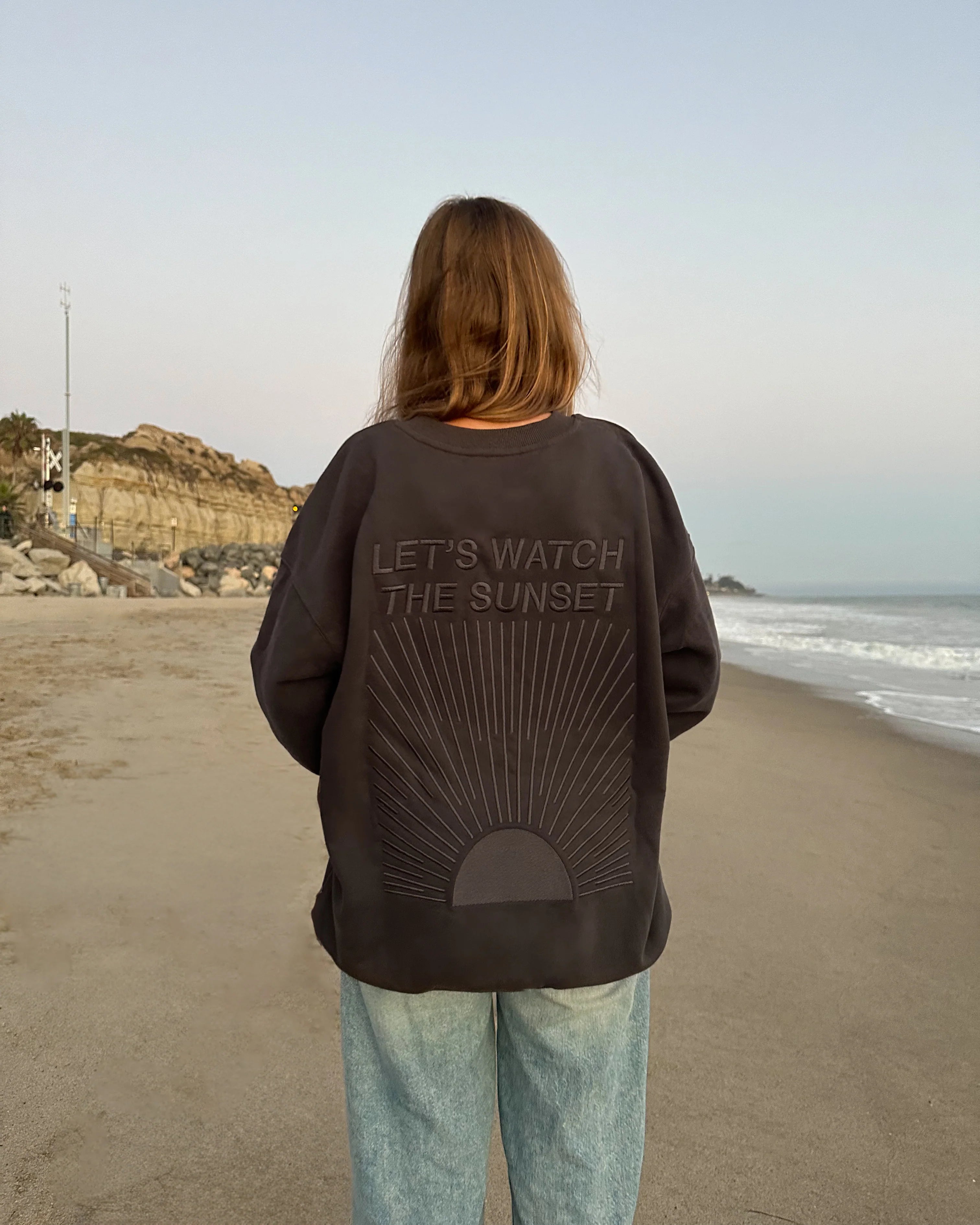 "Yin+Yang" Let's Watch the Sunset Crew Neck