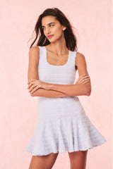 Maryanne Knit Mini Dress - MORNING SKY