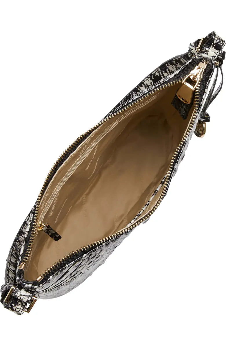 Katie Croc Embossed Leather Crossbody Bag Brahmin