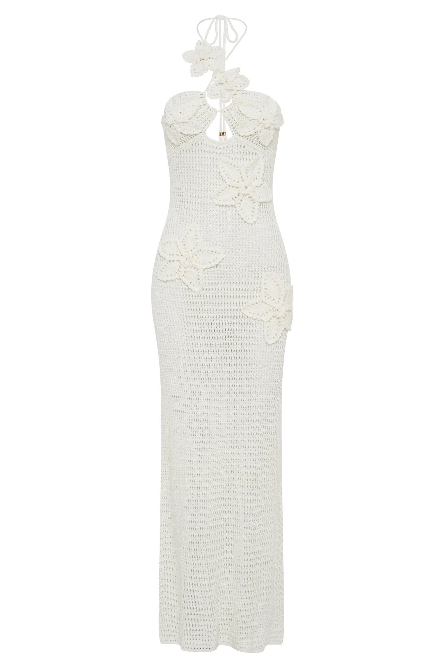 Kyla Floral Crochet Maxi Dress - Ivory