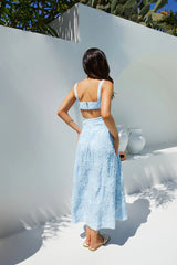 Porcelain Princess Maxi Dress in Blue