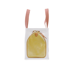 TITA ELVIE duffle Grocery Bag, yellow  canvas, large
