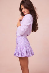 Trevina Cotton Floral Mini Skirt