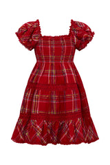 Girls Muriella Tartan Midi Dress