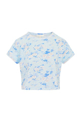 Rubin Cropped Tee - WHISPER BLUE