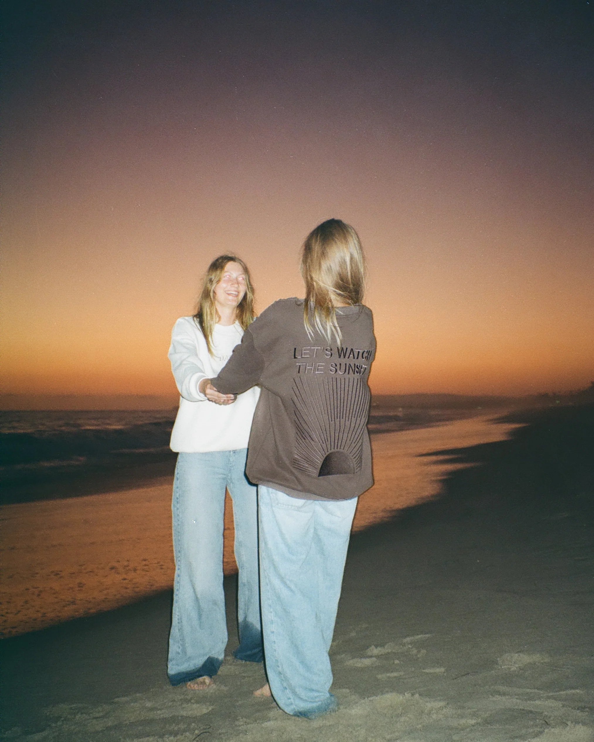 "Yin+Yang" Let's Watch the Sunset Crew Neck