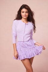 Trevina Cotton Floral Mini Skirt