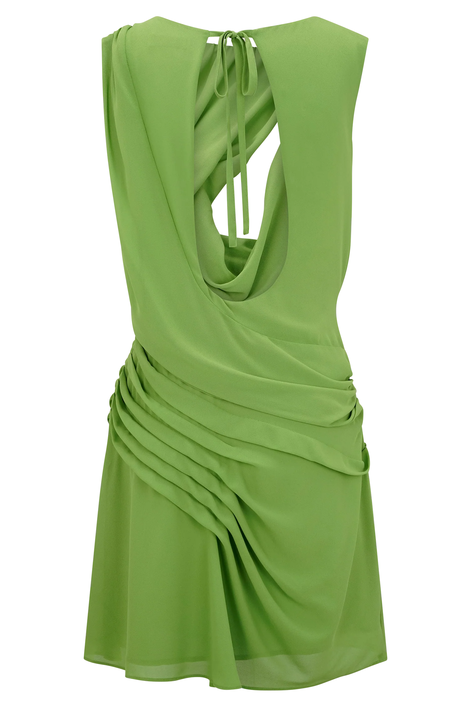 Oria Chiffon Mini Dress - Green