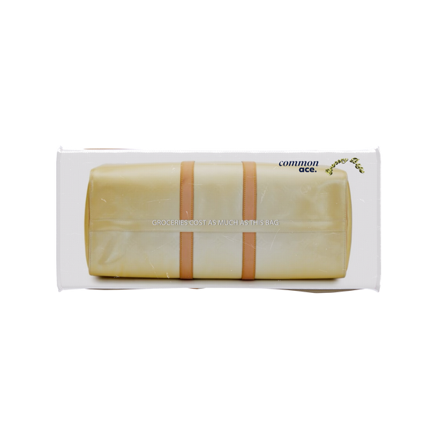 TITA ELVIE duffle Grocery Bag, yellow  canvas, large