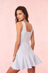 Maryanne Knit Mini Dress - MORNING SKY