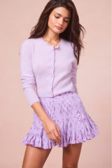 Trevina Cotton Floral Mini Skirt