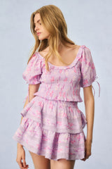 Molly Fragrance Print Top