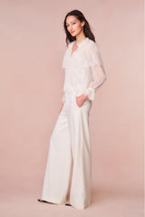Samuela Wide Leg Trouser - CREAM