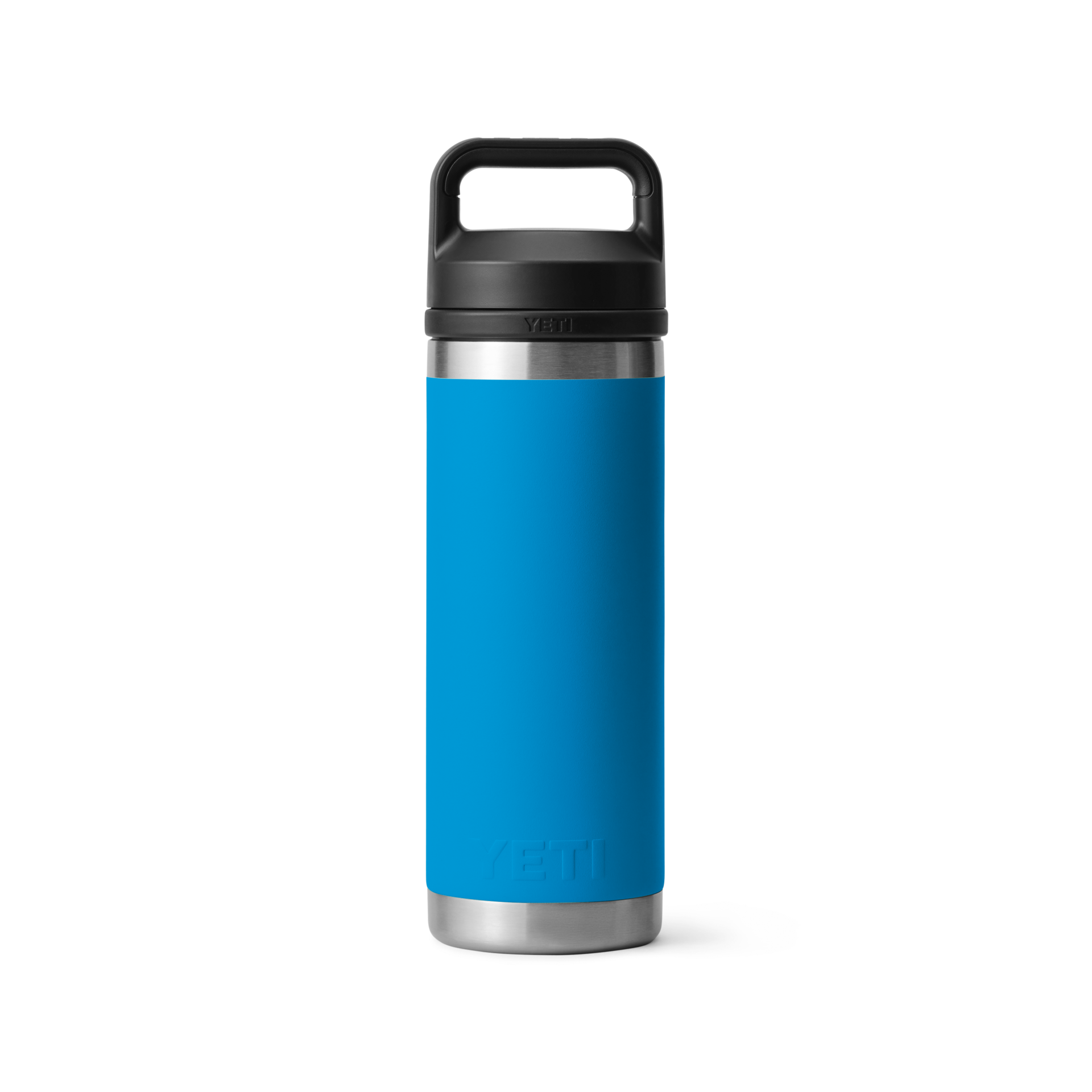 YETI 18 oz Insulated Straw Cap Water Bottle Leak-Resistant-Big Wave Blue