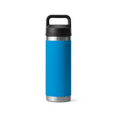 YETI 18 oz Insulated Straw Cap Water Bottle Leak-Resistant-Big Wave Blue