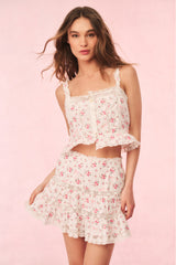 Vietta Cotton Rose & Bow Top