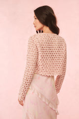 Alaya Rhinestone Cotton Lace Jacket