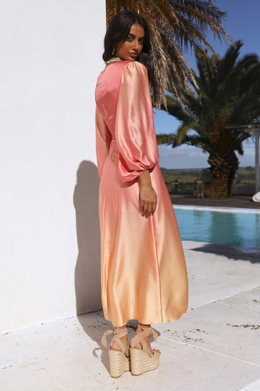 Hearts Of Venus Maxi Dress Pink