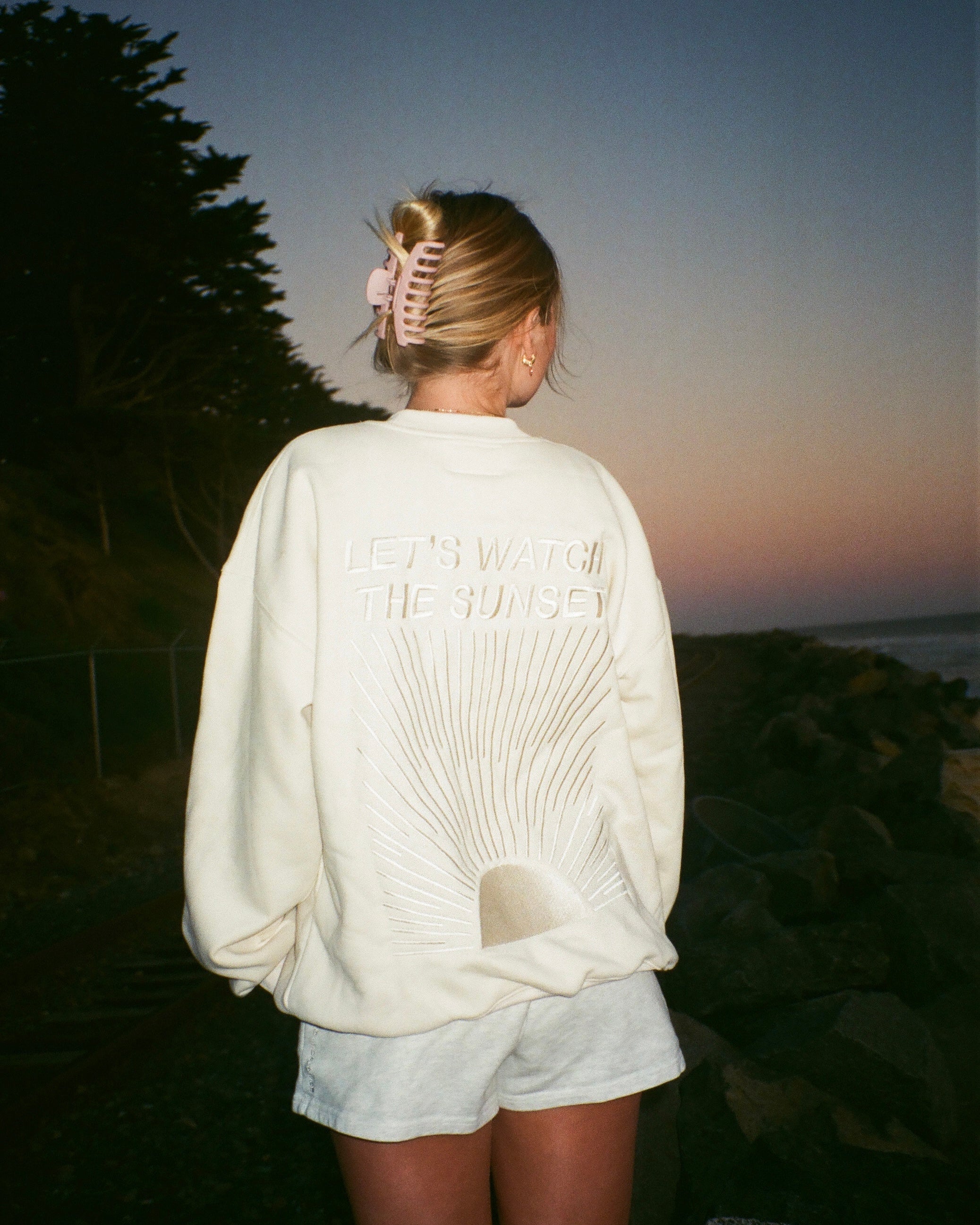 "Yin+Yang" Let's Watch the Sunset Crew Neck
