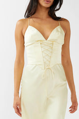Downtown Cami Strap Corset Waist Dress Butter