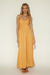Cross My Heart Maxi Dress Orange