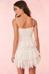 Shailo Eyelet Lace Mini Skirt