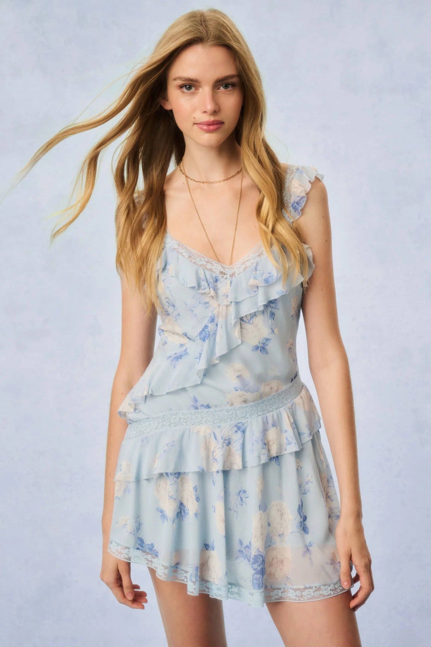 Serima Heirloom Print Mini Dress