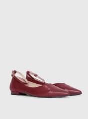 Oliny Ballet Flats Burgundy