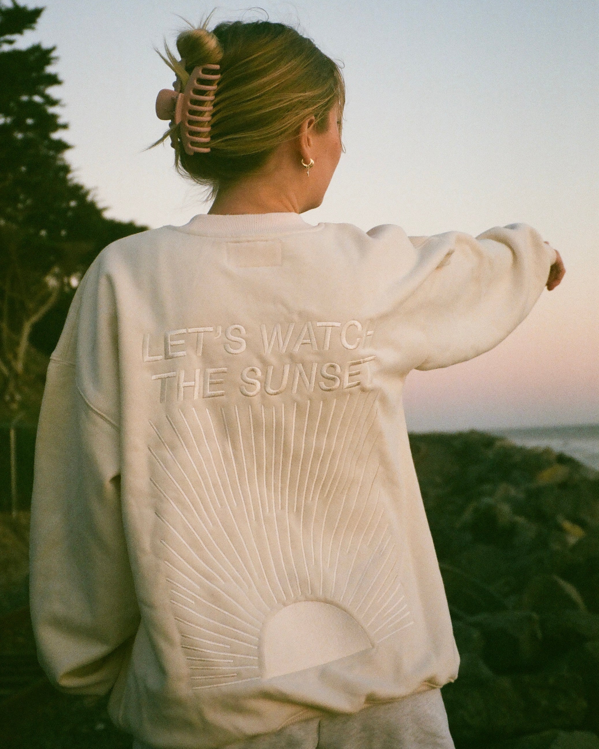 "Yin+Yang" Let's Watch the Sunset Crew Neck