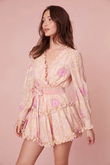 Spruce Ruffle Mini Dress