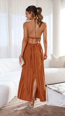 Frances Maxi Dress - Rust