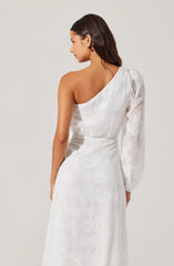 Calista One Shoulder Midi Dress