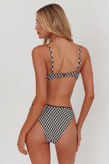 Cheerful Ric Rac Trim Bikini Bottom Gingham