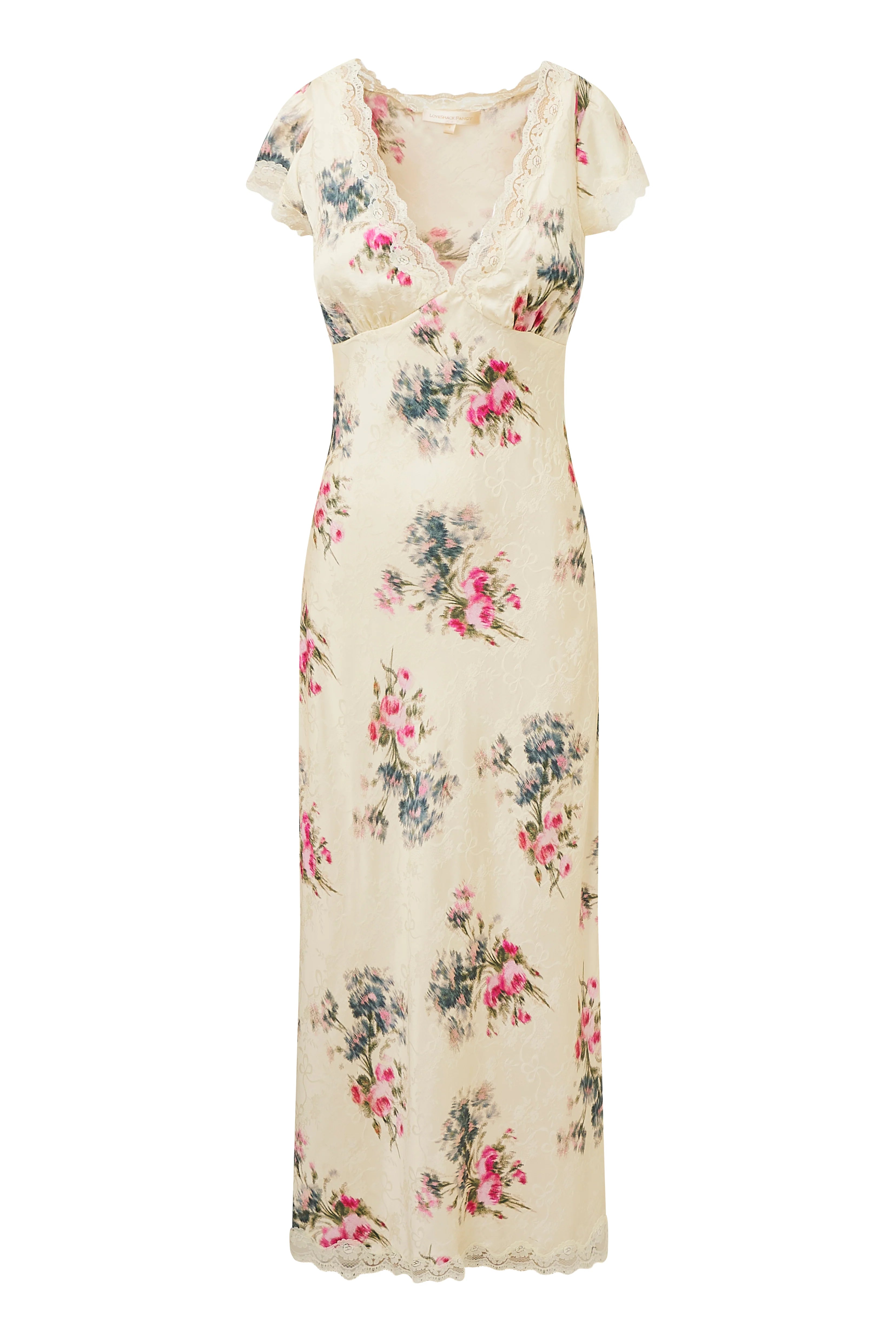 Theodore Printed Maxi Dress-FRENCH IVORY