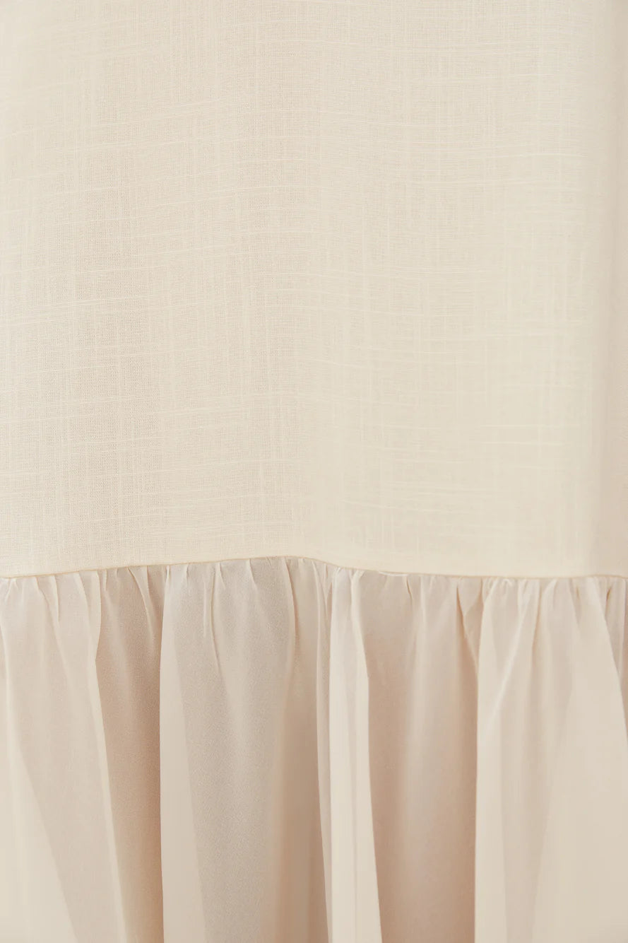 Island Rhythm Maxi Dress Beige