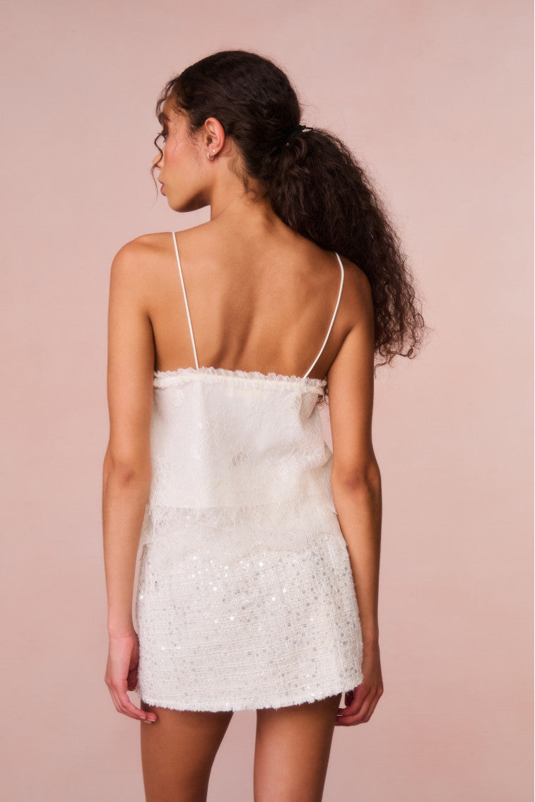 Ferni Lace Cami Top - IVORY