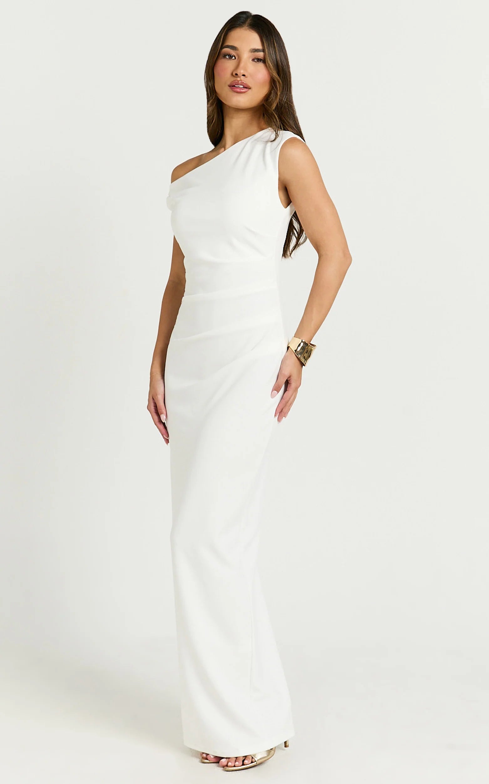 Genie Maxi Dress Off The Shoulder Dress in White
