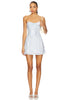 HAYLEE Blue tube top mini dress