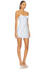 HAYLEE Blue tube top mini dress
