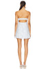 HAYLEE Blue tube top mini dress